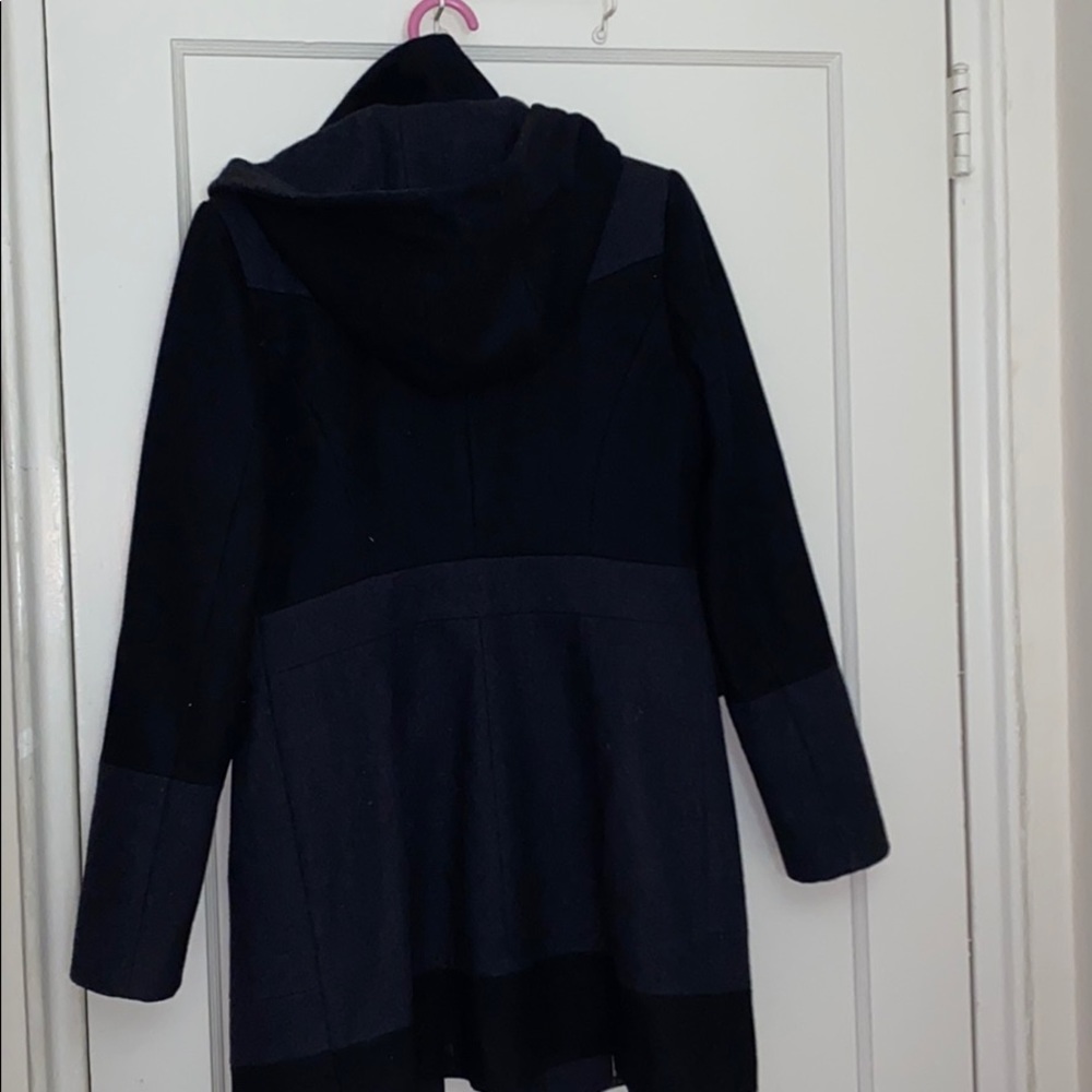 Guess black & gray hooded pea coat size: M - Picture 10 of 12